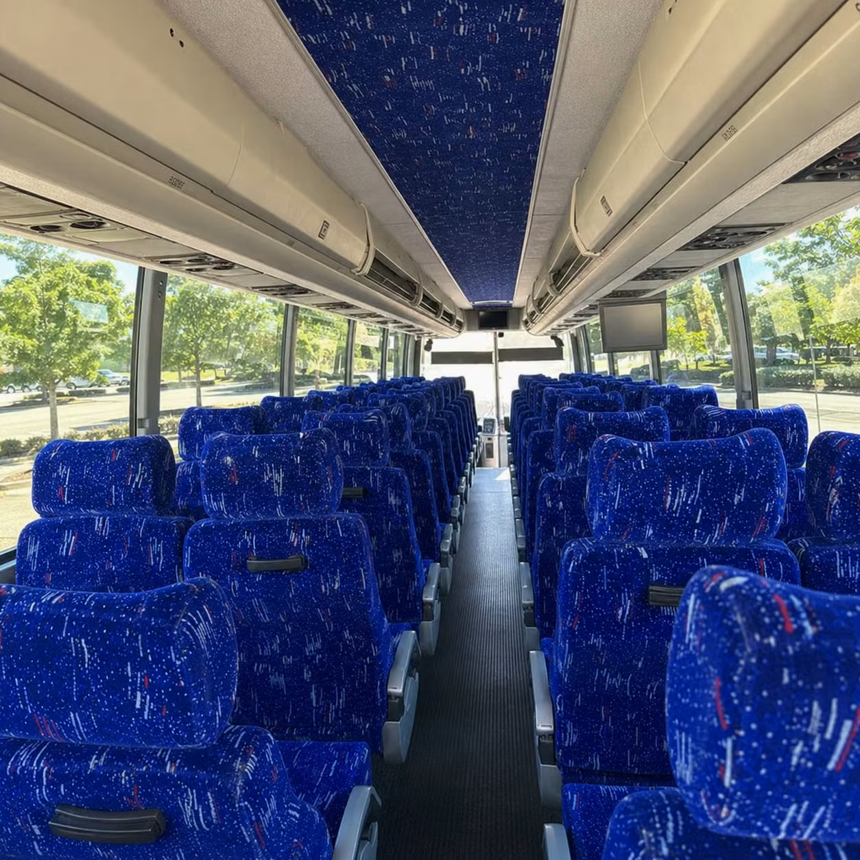 rialto charter bus interior