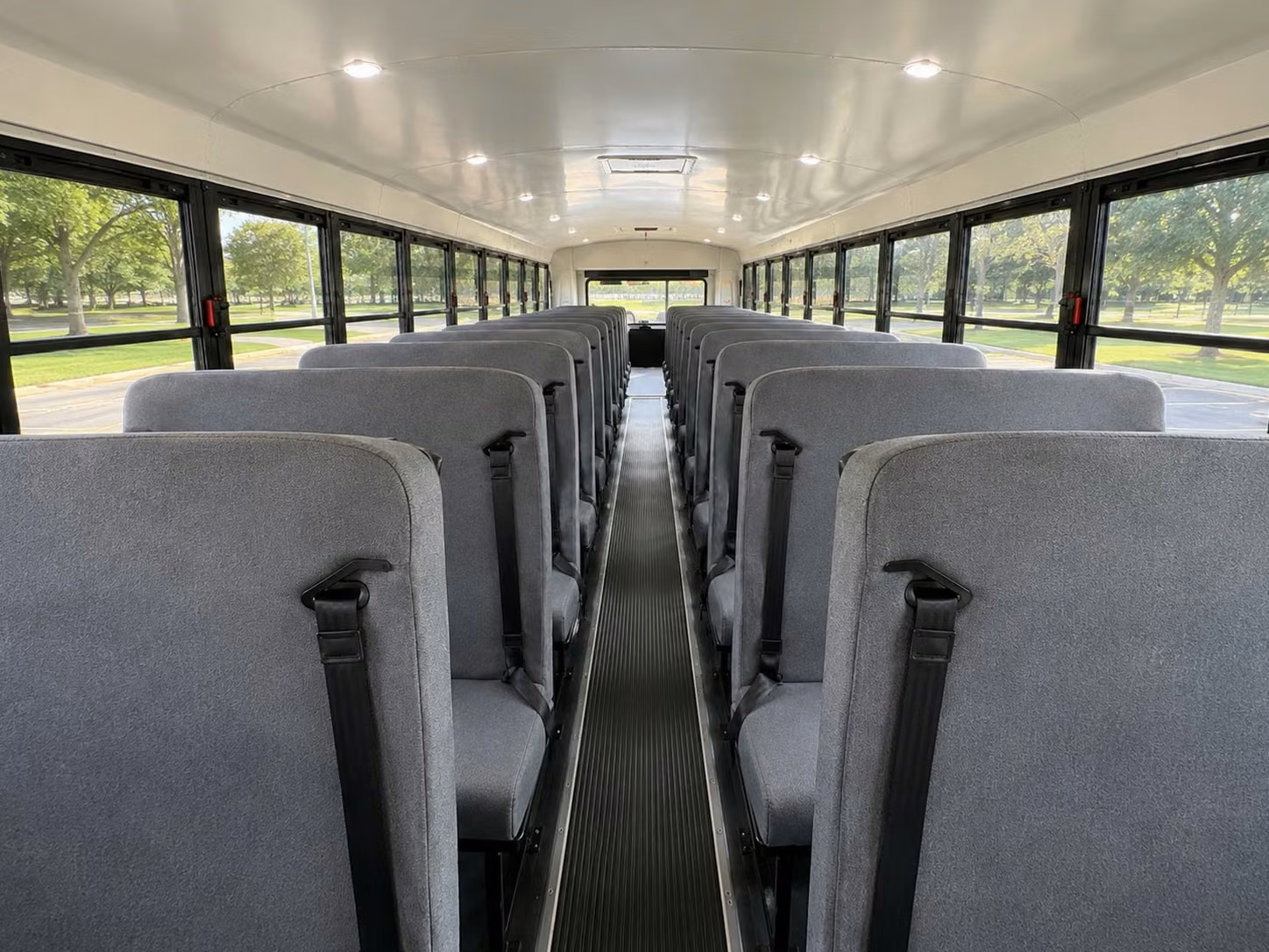 school bus inside