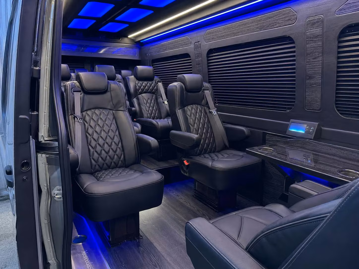 sprinter van transportation for groups and events across rialto